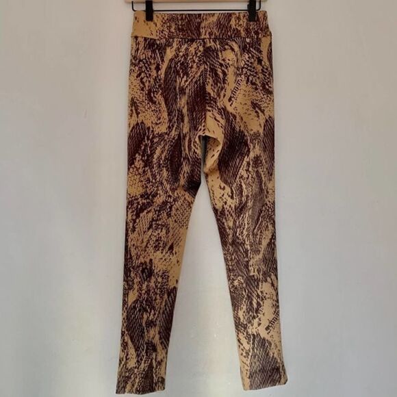 Krazy Larry NWOT snake skin animal print Legging Size 0 - Picture 6 of 6